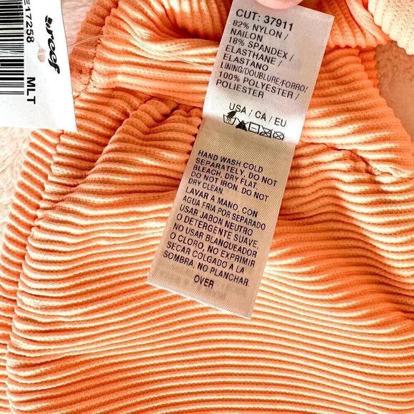 NWT Reef Women's Sliced Off Shoulder Top Swimsuit - Medium - Picture 5 of 9